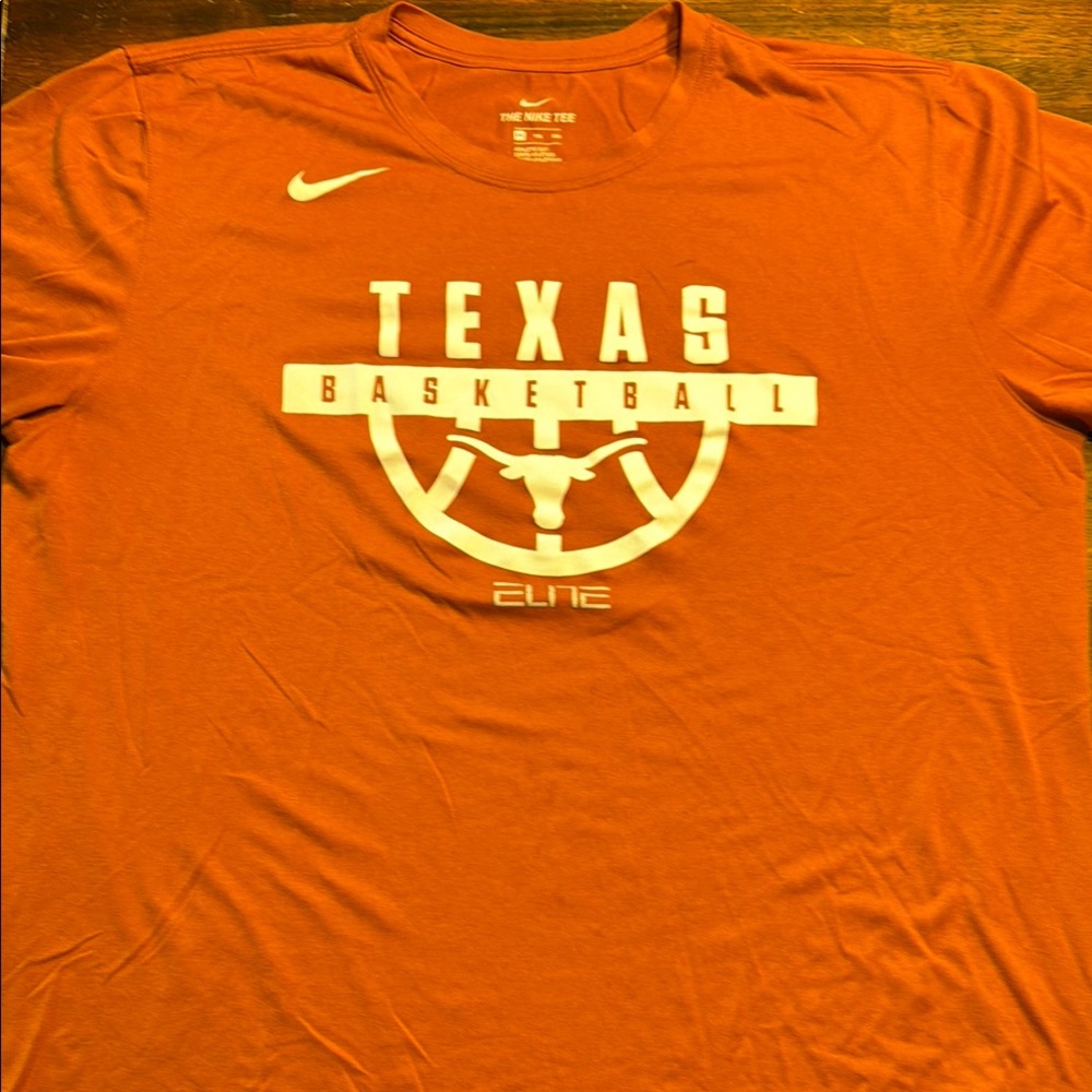 Nike Texas Basketball Tee in Orange and White